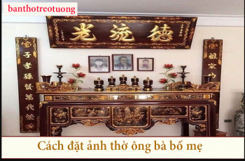 Cách đặt ảnh thờ trên bàn thờ